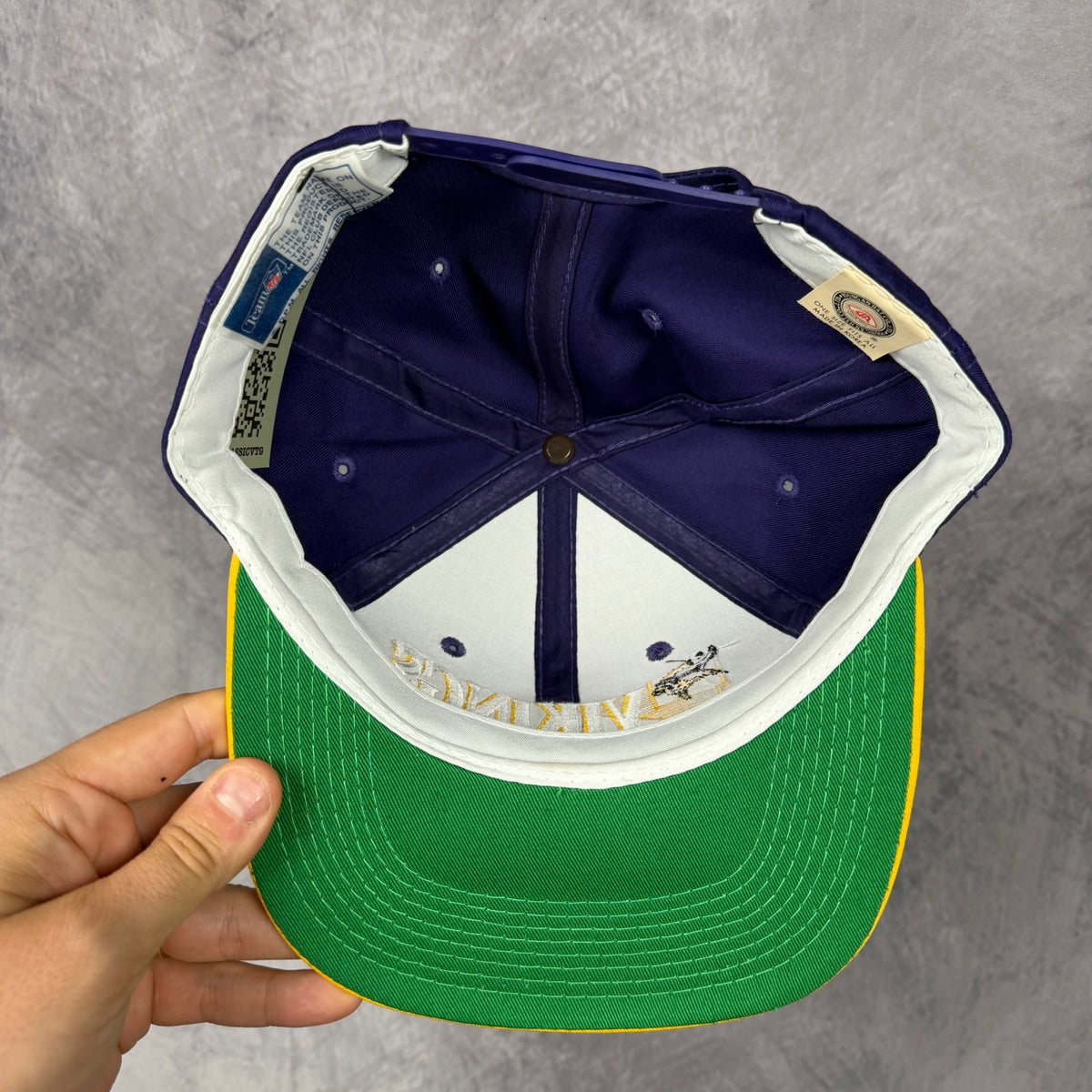 90s Purple Minnesota Vikings Snapback Hat 6799