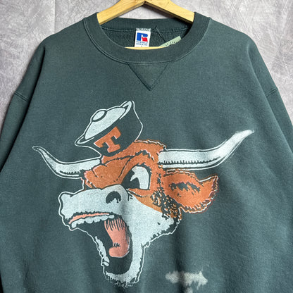 Green Don’t Mess With Classic Texas Longhorns Crewneck Sweatshirt 4405