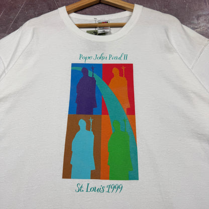 90s White Pope John Paul 2 Shirt 3645