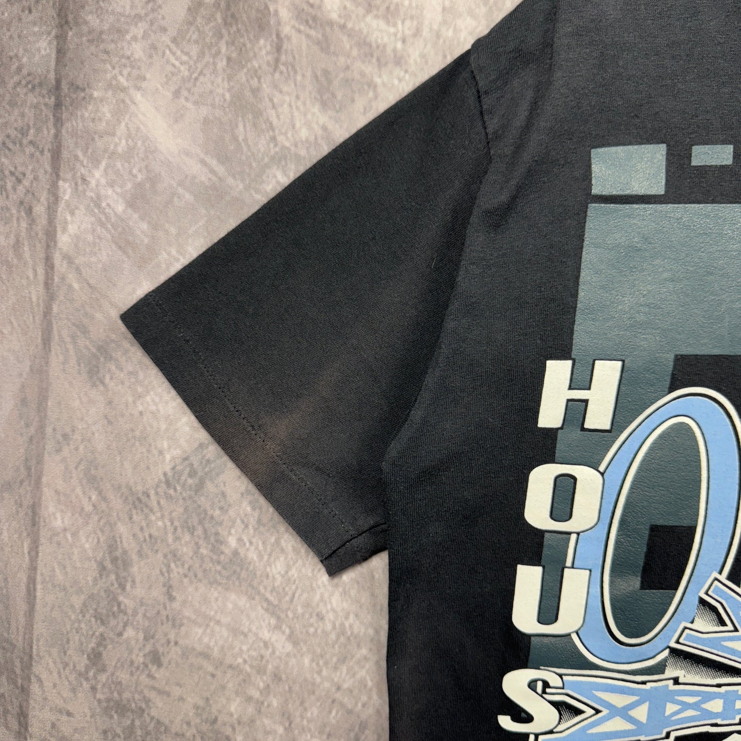 90s Black Houston Oilers Shirt 4243