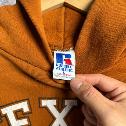 90s Orange Russell Texas Longhorns Hoodie 4421
