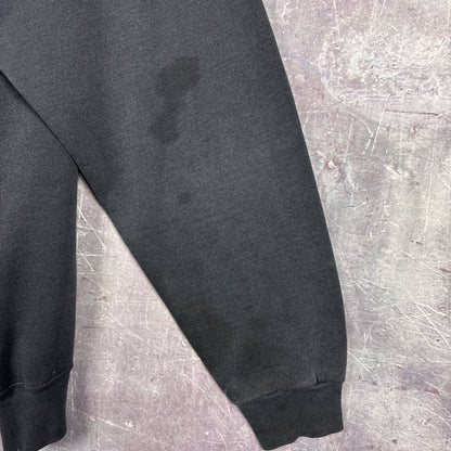 90s Faded Black New York Knicks National Basketball Association Embroidered Crewneck Sweatshirt XL 3000