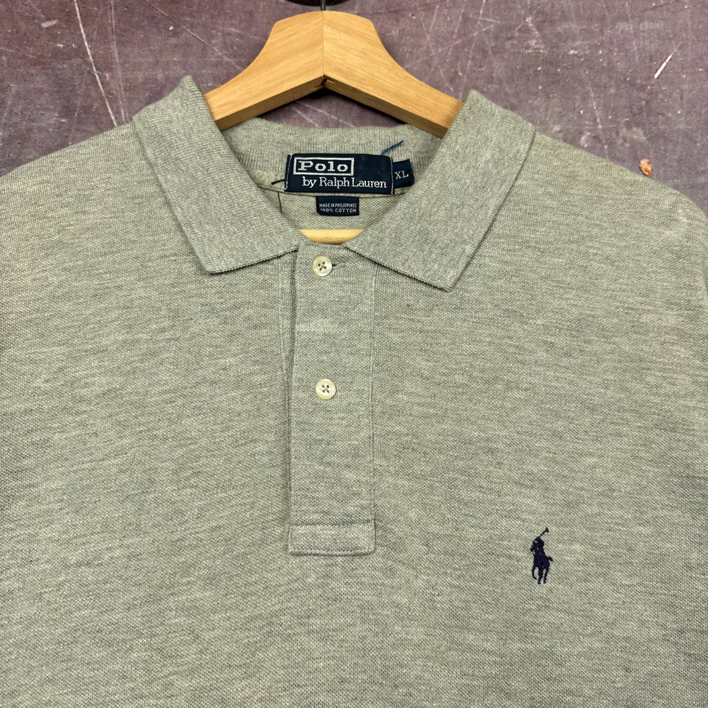90s Grey Polo Ralph Lauren Shirt 3728