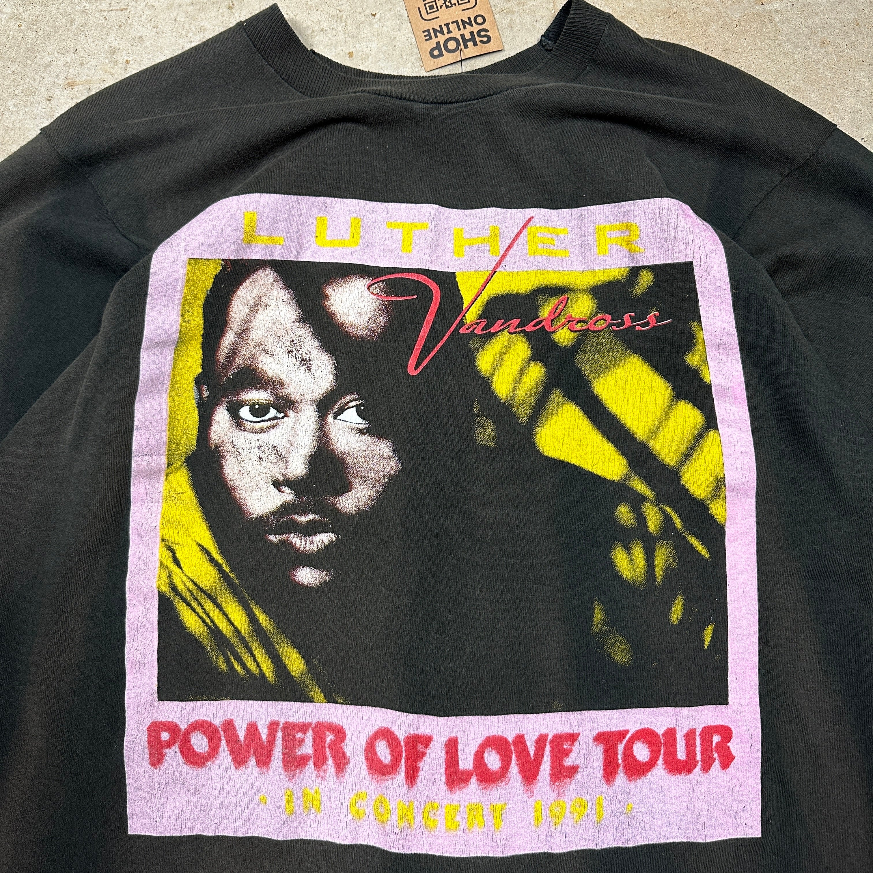 luther vandross 1991Tour Tee Rap R&B-