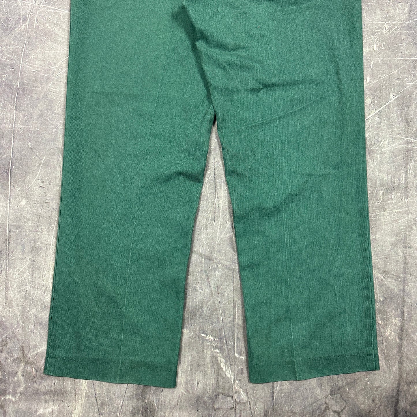 80s Green Cintas Cotton Poly Dickies Style Work Pants 33x28 AI44