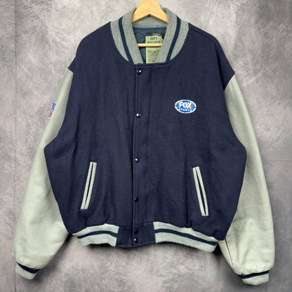 90s Blue NFL on Fox Sports Varsity Jacket 4064