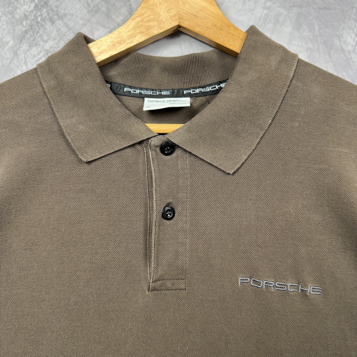 00s Brown Porsche Polo Shirt 3961
