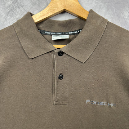 00s Brown Porsche Polo Shirt 3961