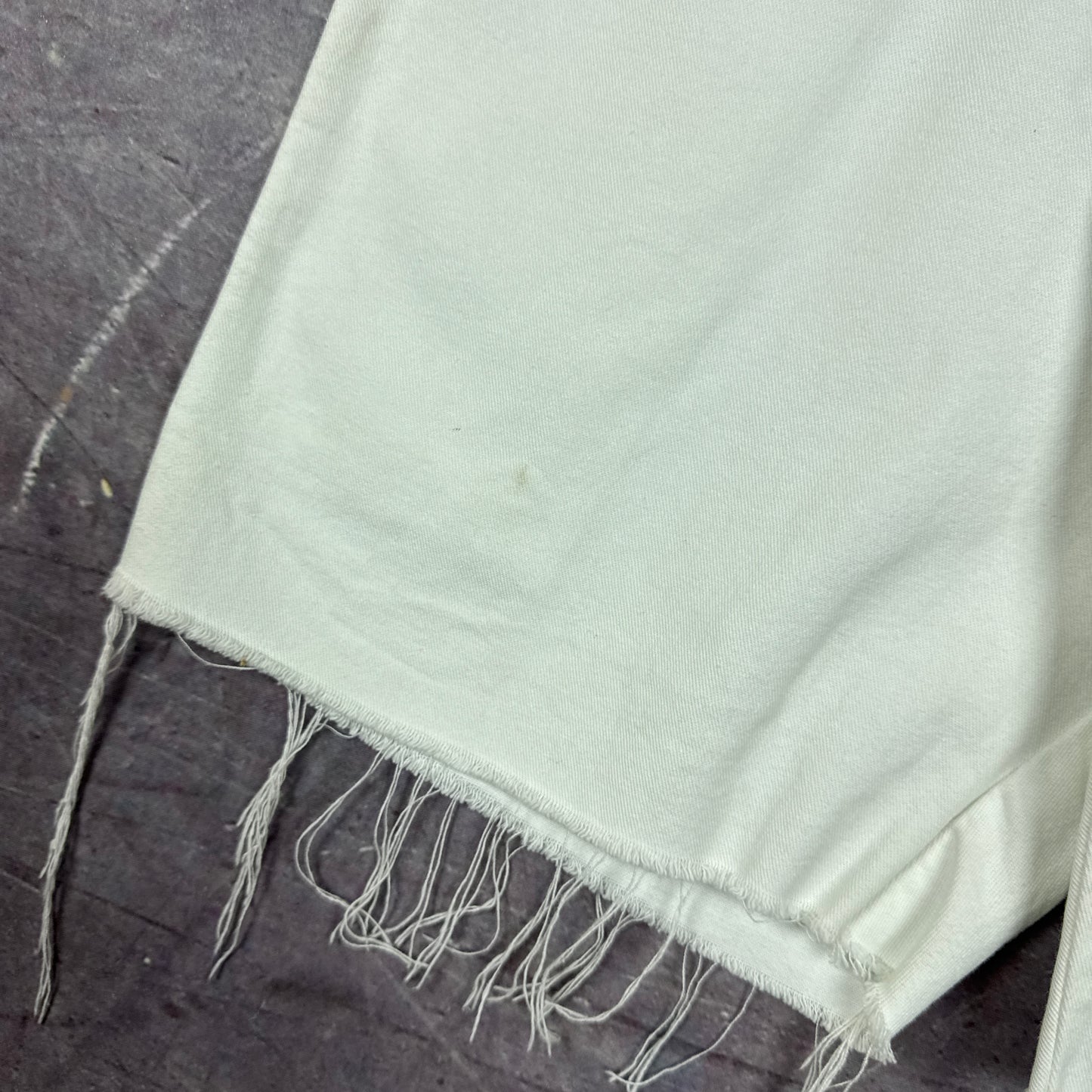 Early 00s White Dickies Painter Baggy Carpenter Work Shorts 35x11 AY18