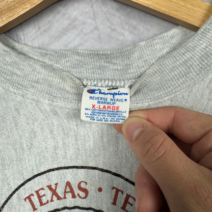 80s Grey Champion Reverse Weave Texas Longhorns Crewneck Sweatshirt 4376