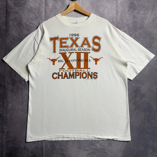 1996 White Texas Longhorns Big 12 Conference Champions Shirt 4605