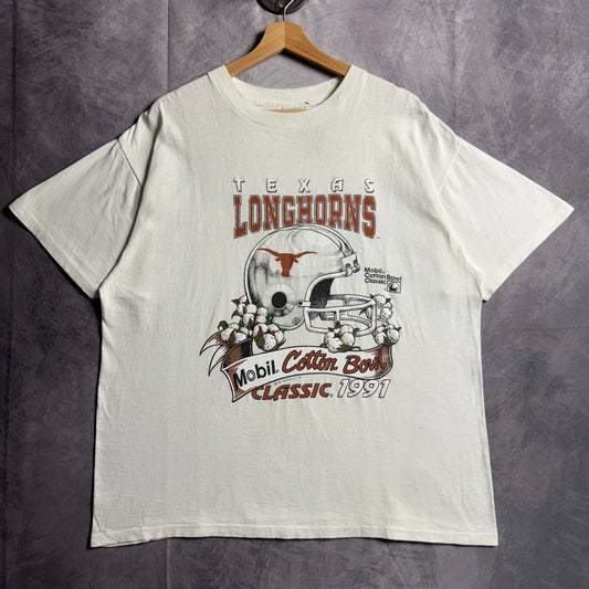 1991 White Texas Longhorns Cotton Bowl Shirt 4560