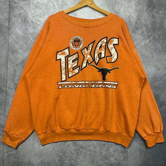 90s Orange Texas Longhorns Crewneck Sweatshirt 4383