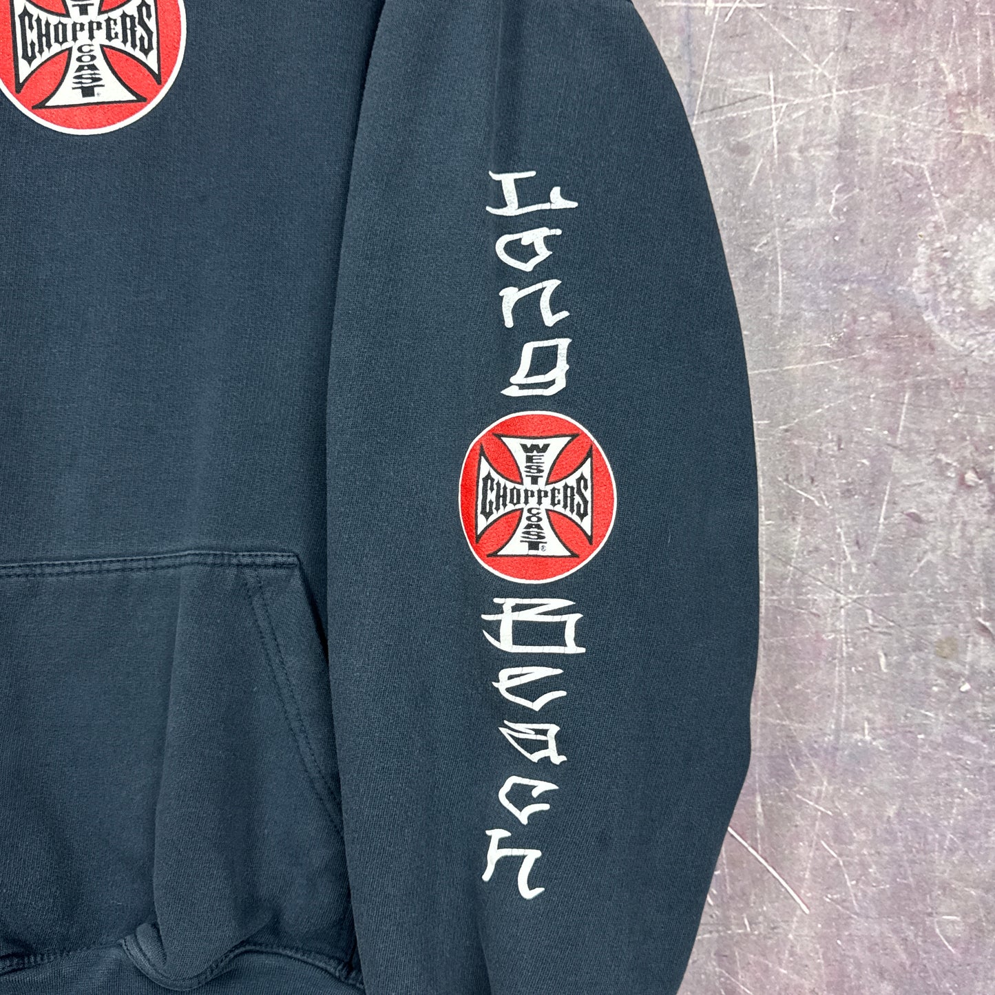 90s Black West Coast Choppers Hoodie 3042