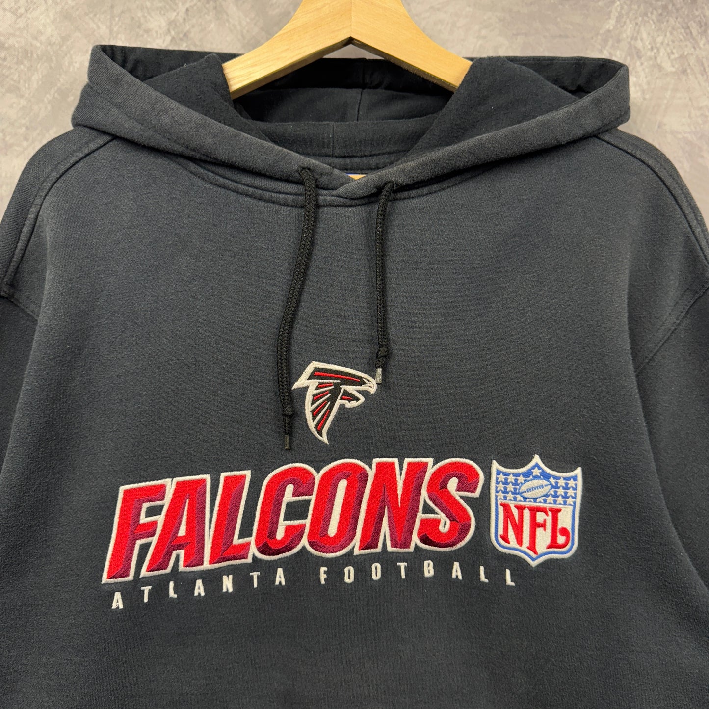 00s Black Atlanta Falcons Hoodie 4097