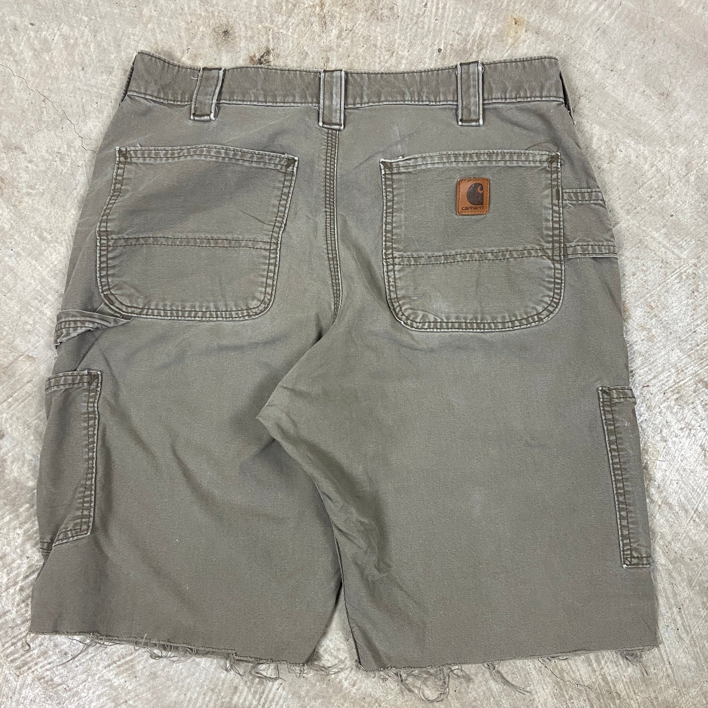 Early 00s Brown Carhartt Baggy Carpenter Work Shorts 32x10.5 BA94