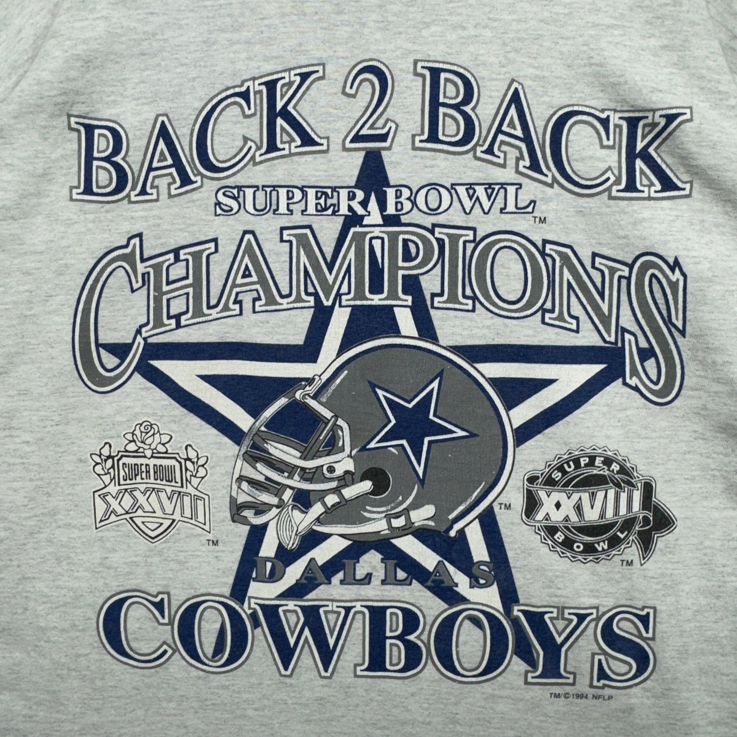 1994 Grey Dallas Cowboys Superbowl Shirt 4220