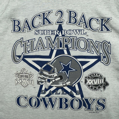 1994 Grey Dallas Cowboys Superbowl Shirt 4220