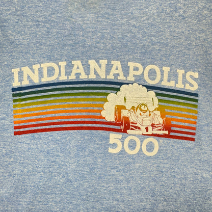 70s Blue Indianapolis 500 Ringer Shirt 3972