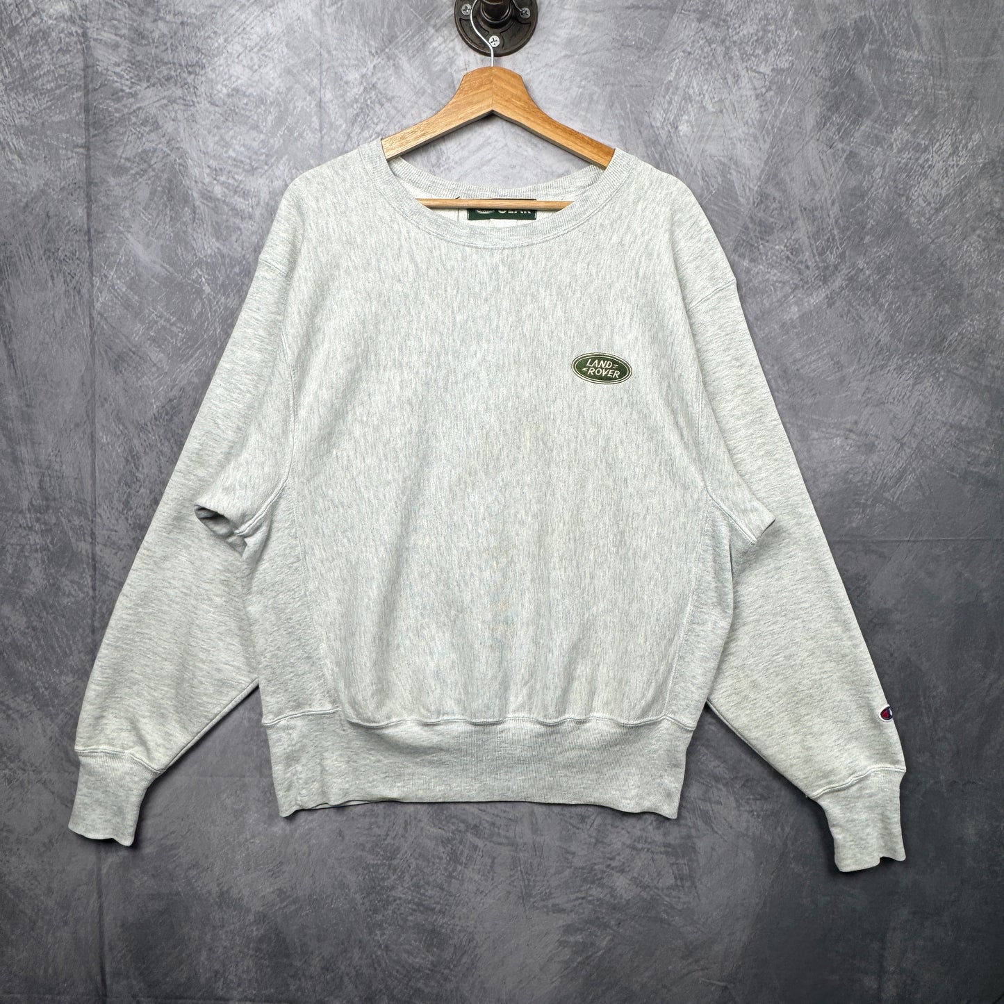 90s Grey Land Rover Champion Reverse Weave Sweatshirt 3984
