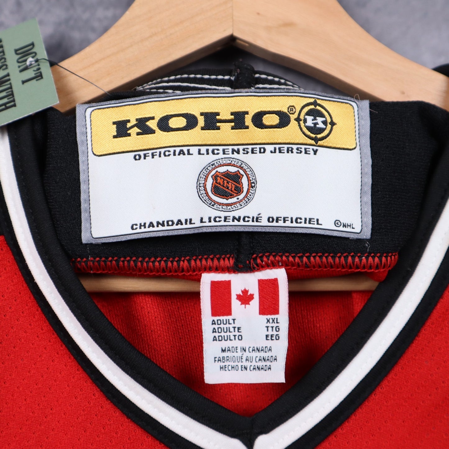 90s Red New Jersey Devils KOHO NHL Hockey Jersey 4870