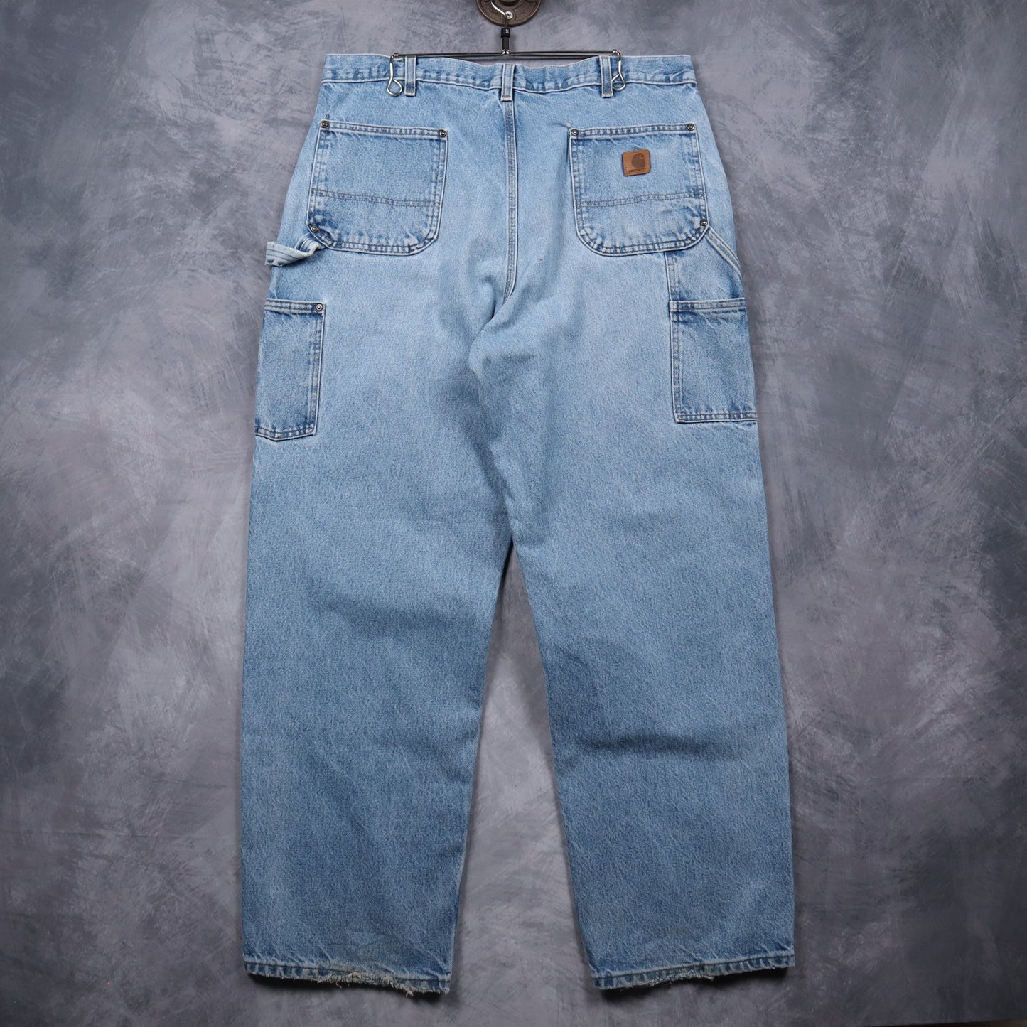 Y2K Light Wash Carhartt Double Knee Loose Original Fit Jeans 5052