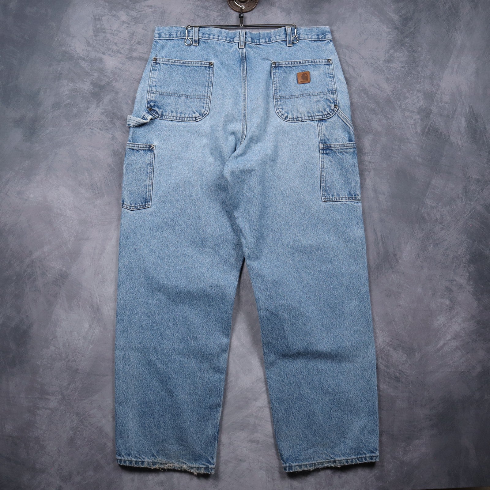 Y2K Light Wash Carhartt Double Knee Loose Original Fit Jeans 5052