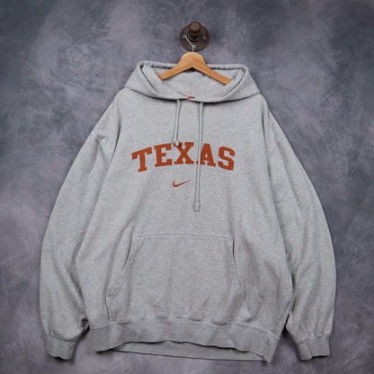 00s Grey Nike Texas Longhorns Hoodie 5639