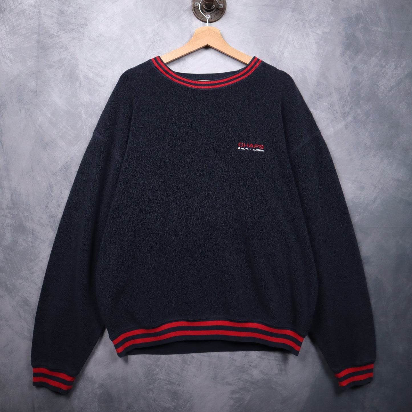 90s Navy Blue Chaps Ralph Lauren Embroidered Fleece 4715