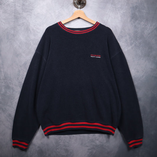 90s Navy Blue Chaps Ralph Lauren Embroidered Fleece 4715