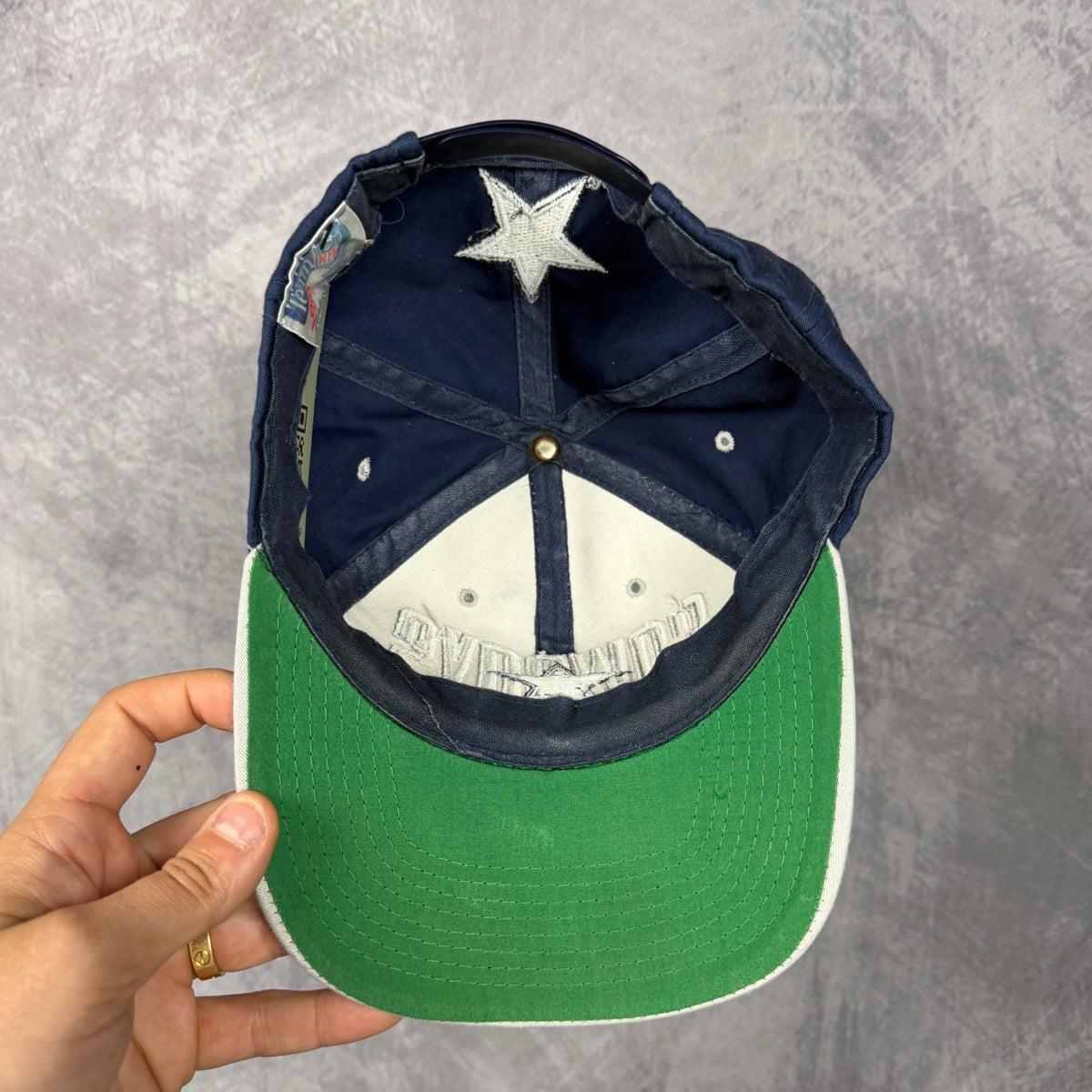 90s Navy Blue Dallas Cowboys Snapback Hat 6828