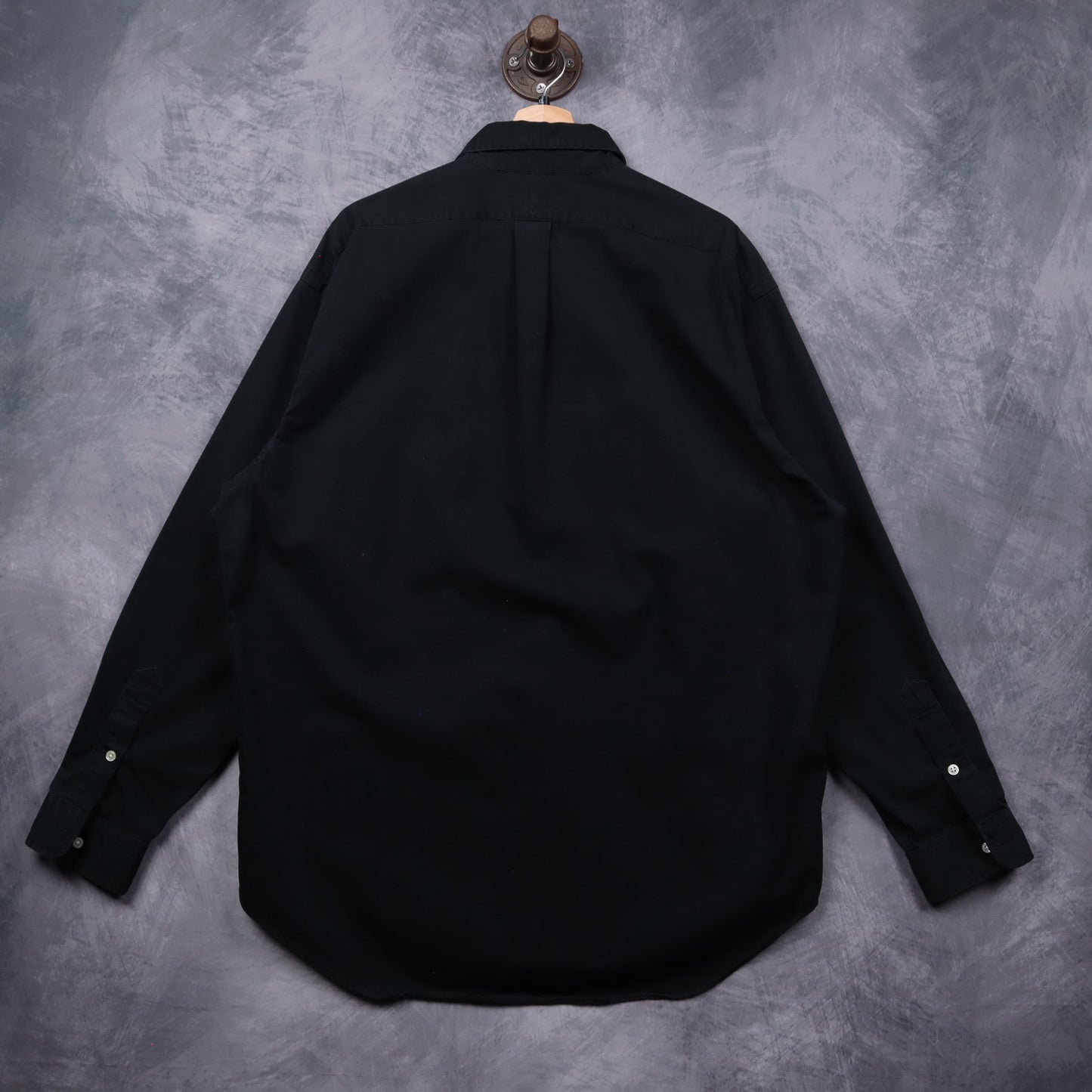 90s Black Polo Ralph Lauren Blake Button Down Shirt 5548