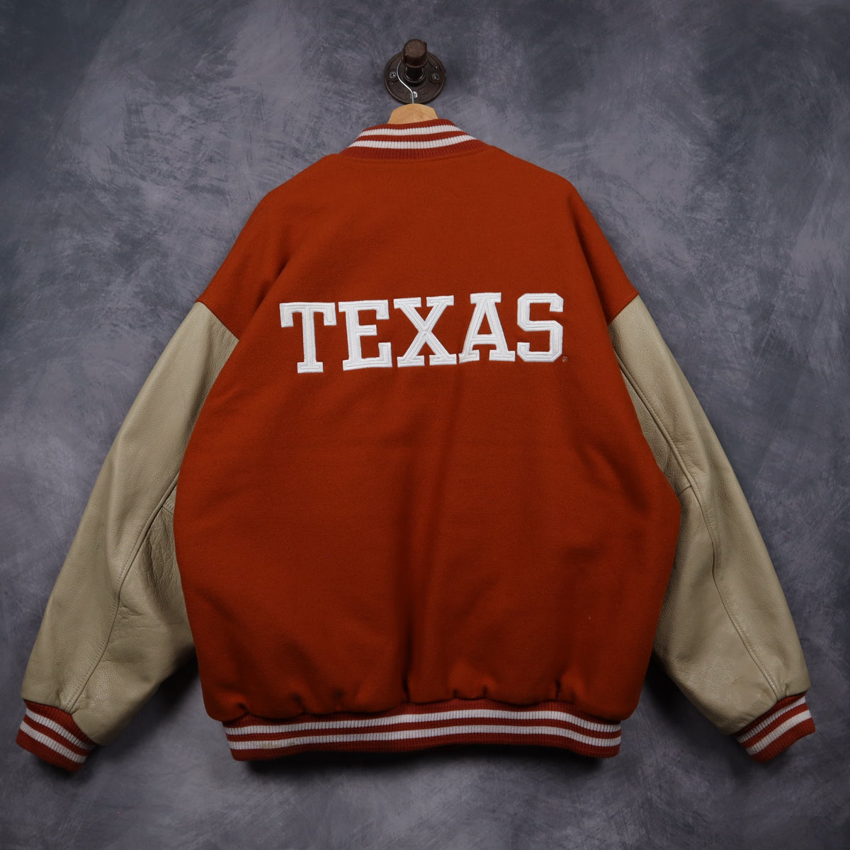 00s Burnt Orange Nike Texas Longhorns Varsity Jacket 5935