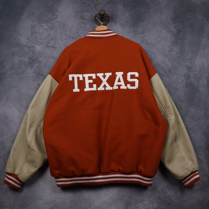 00s Burnt Orange Nike Texas Longhorns Varsity Jacket 5935