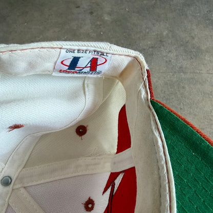 90s White Texas Longhorns Logo Athletic Sharktooth Snapback Hat 5791