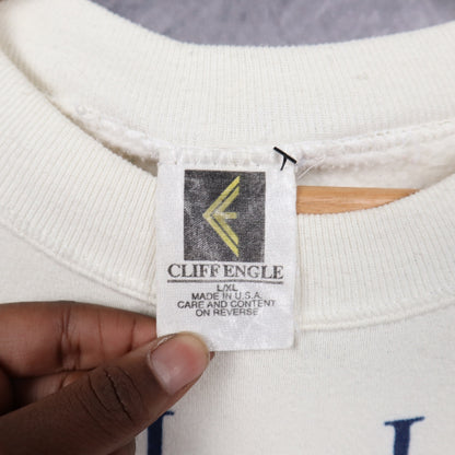 90s White Dallas Cowboys Wraparound Crewneck Sweatshirt 6633