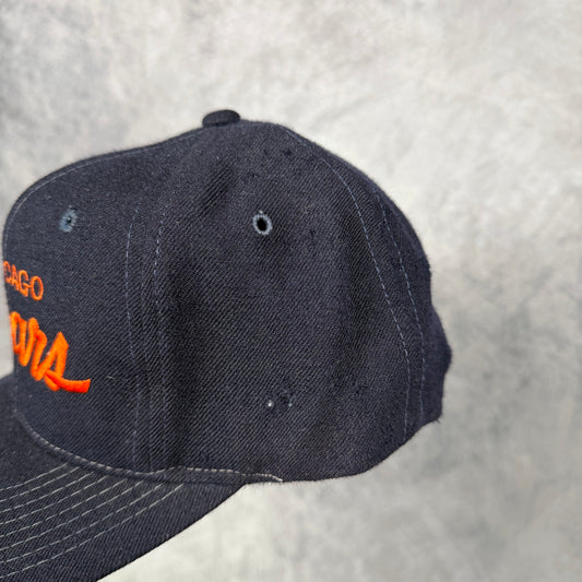 90s Navy Blue Chicago Bears Sports Specialties Snapback Hat 6831