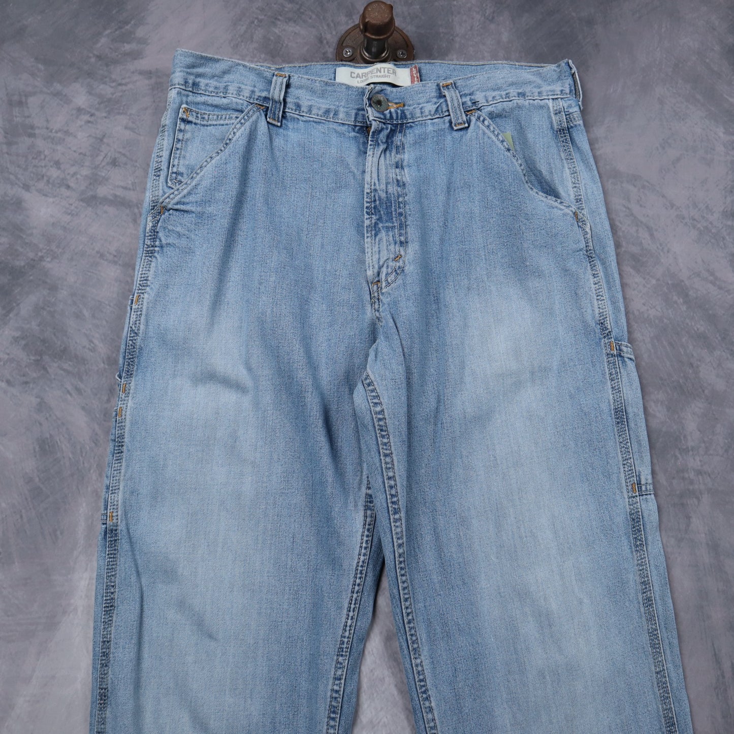 Early 2000s Light Wash Levi's Carpenter Loose Straight Jeans 5266