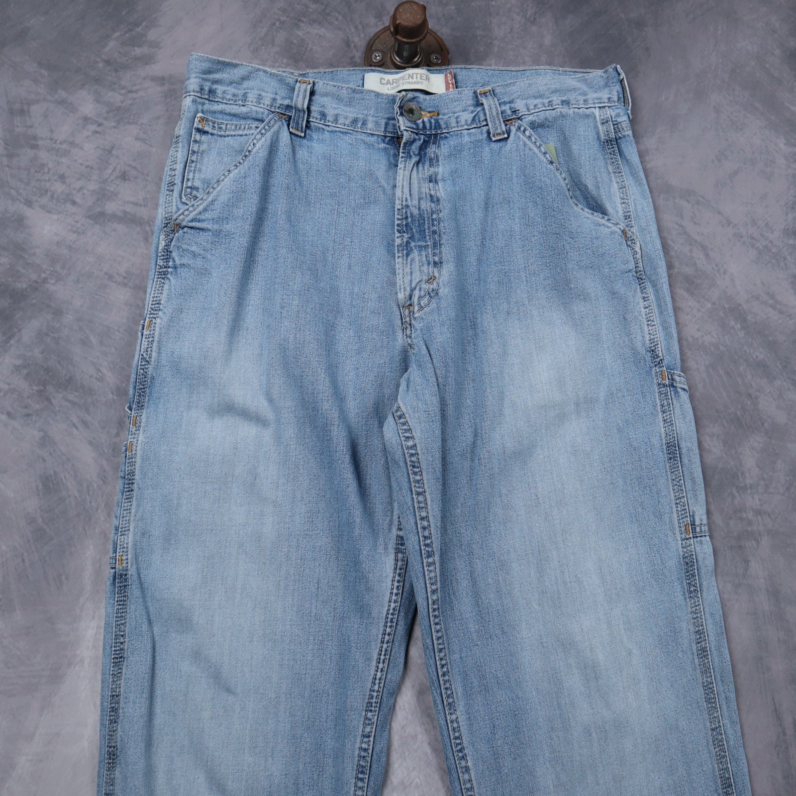 Early 2000s Light Wash Levi's Carpenter Loose Straight Jeans 5266