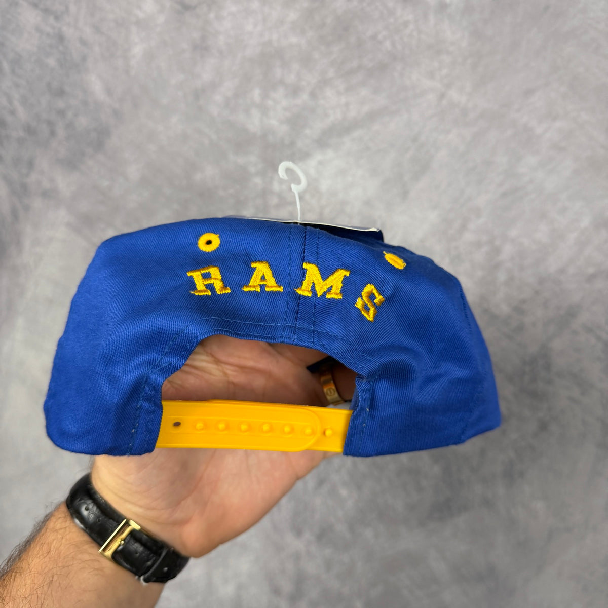 1995 Blue Los Angeles Rams Game Day Snapback Hat 6884