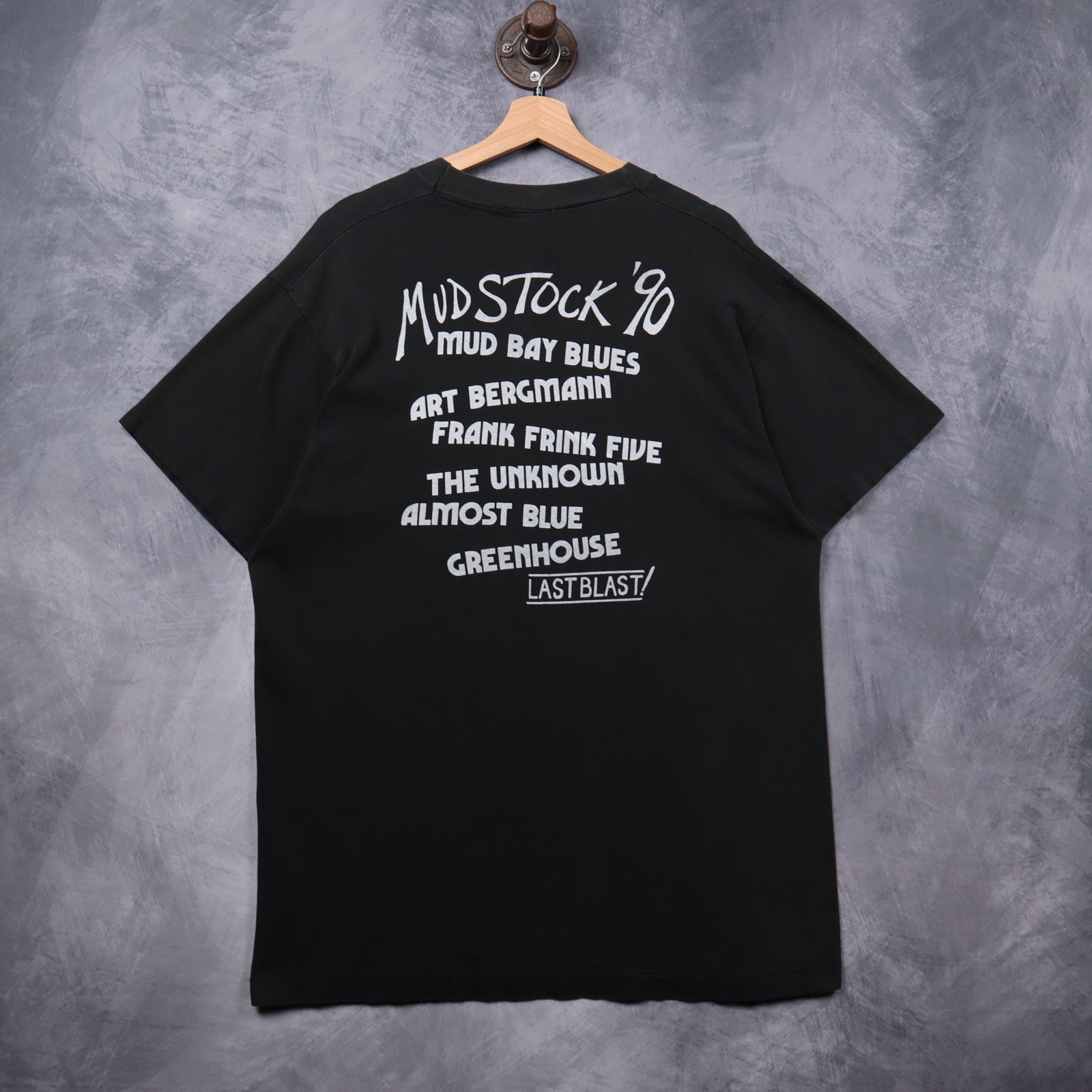 1990 Black Mud Bay Blues Mudstock '90 Festival Shirt 5326
