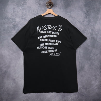 1990 Black Mud Bay Blues Mudstock '90 Festival Shirt 5326