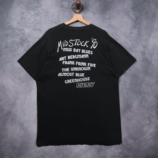 1990 Black Mud Bay Blues Mudstock '90 Festival Shirt 5326