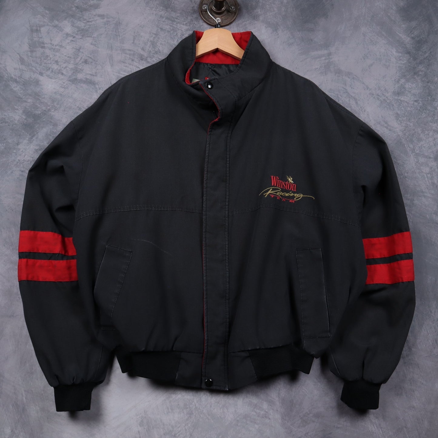 90s Black Winston Racing Team Jacket 4828