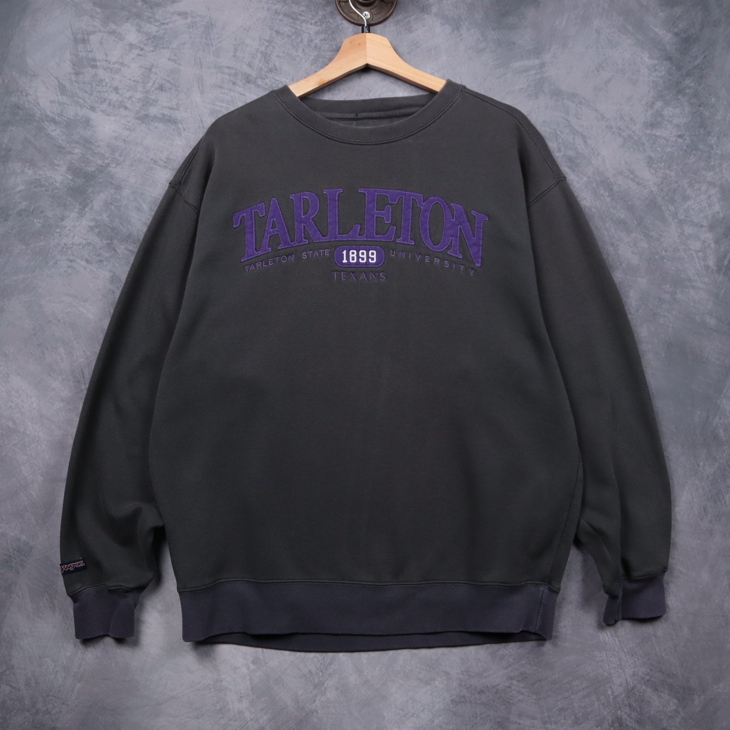 00s Dark Grey Tarleton State University TSU Crewneck Sweatshirt 5540