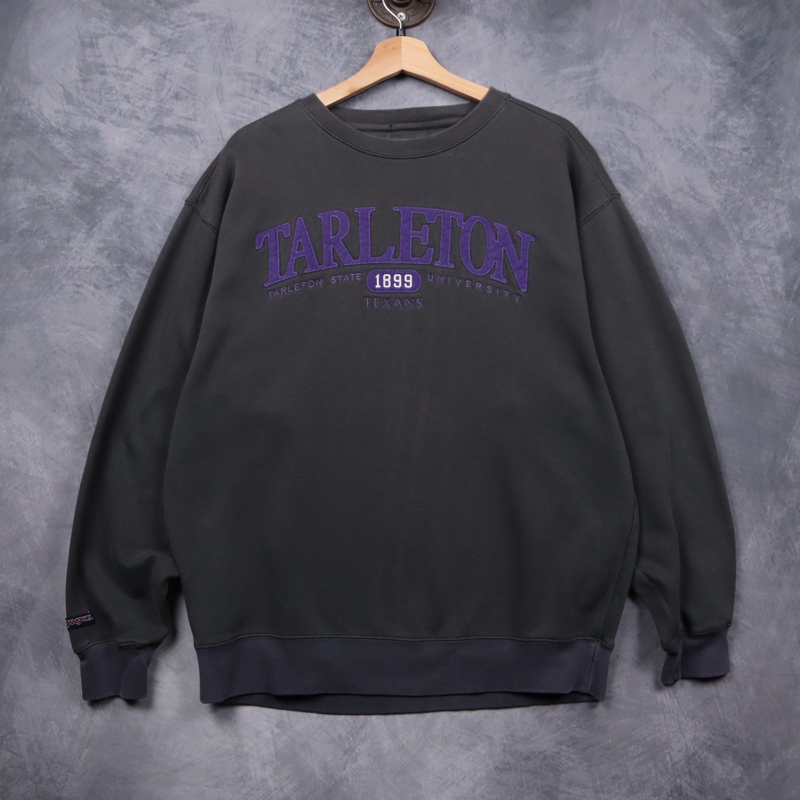 00s Dark Grey Tarleton State University TSU Crewneck Sweatshirt 5540