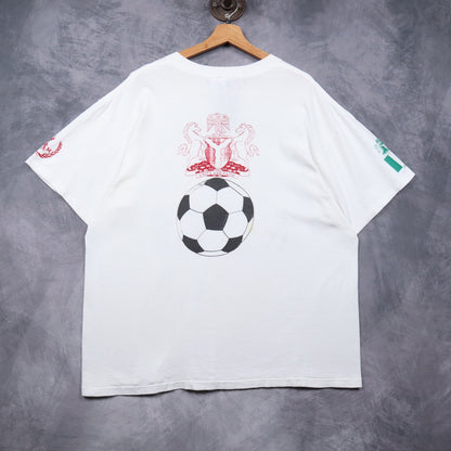 90s White Nigeria Soccer World Cup Shirt 4924