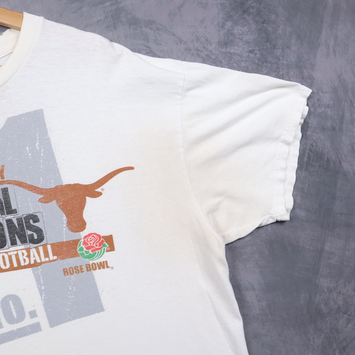 2005 White Texas Longhorns National Champions Rose Bowl Nike Shirt 5752