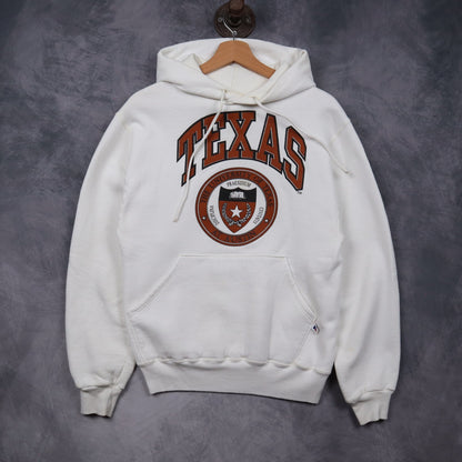 90s White University of Texas Hoodie 5642