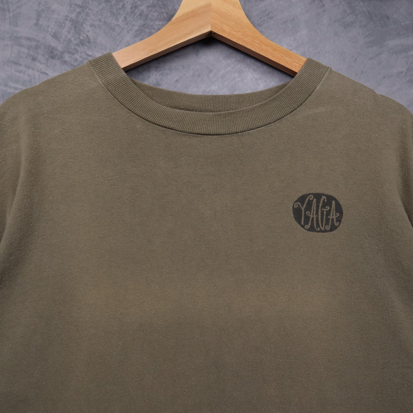 90s Olive Green Yaga Butterfly Shirt 5512